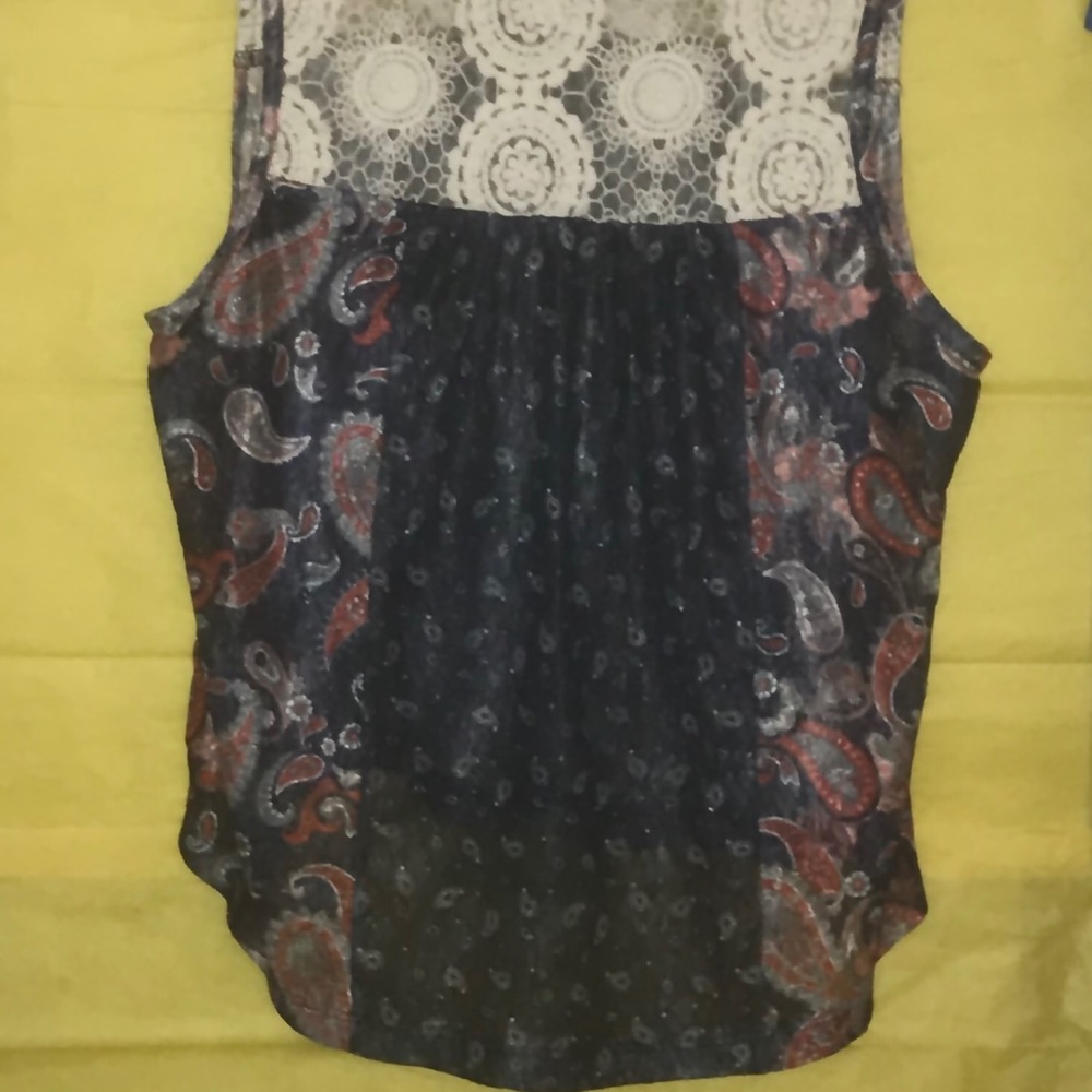 paisley/ floral blouse